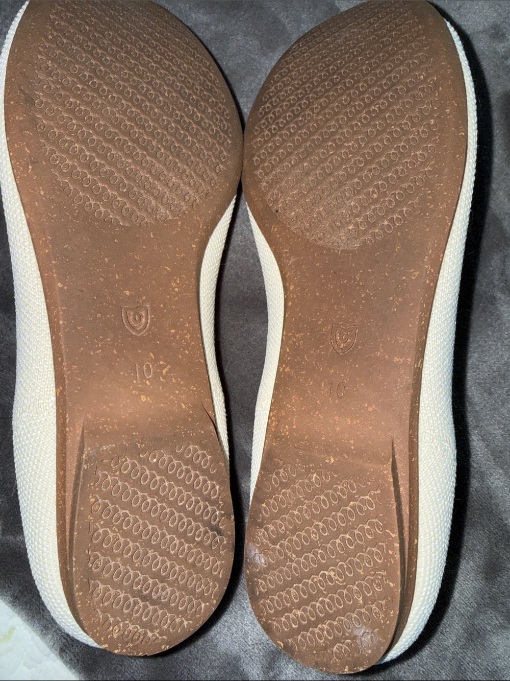 Rothy’s The Ballet Flat Gardenia Ivory Bow Knit Flats Size 10 - Picture 10 of 10